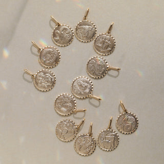 Zodiac Diamond Cut Pendant