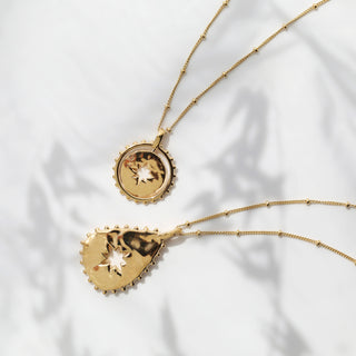 Carrie Elizabeth Anna Mathur Spinning Necklace Gold Vermeil 
