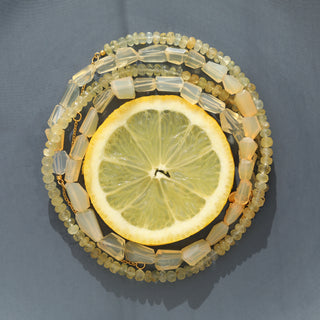 yellow gemstone necklace