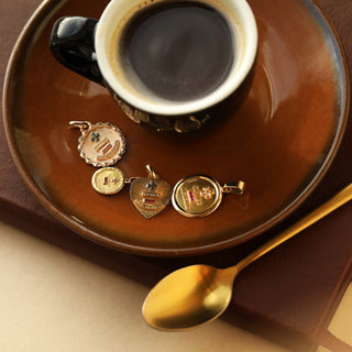 18k solid gold augis pendant