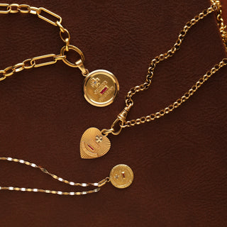 Augis Gold love token pendant