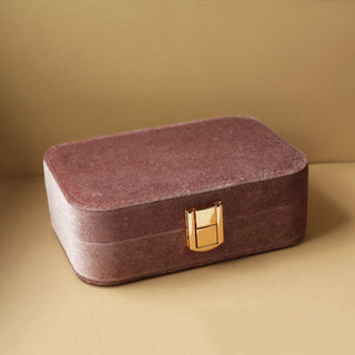 Pink Velvet jewellery box