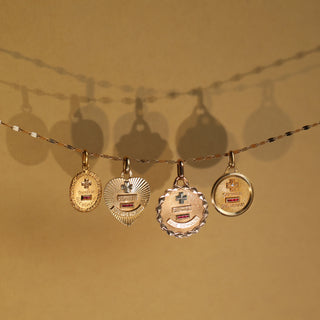 Antique solid gold love token