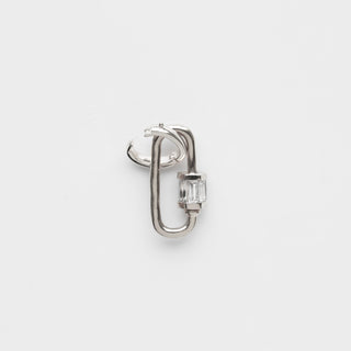 Silver harmony lock charm 
