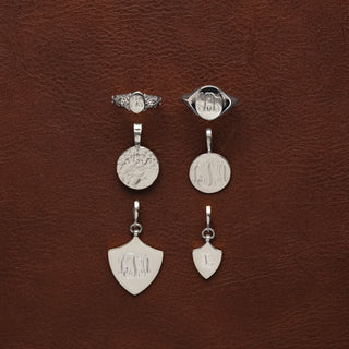 Sterling Silver shield pendant