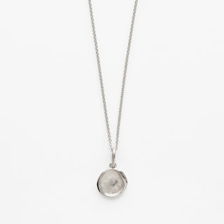 Carrie Elizabeth custom made fingerprint necklace in silver