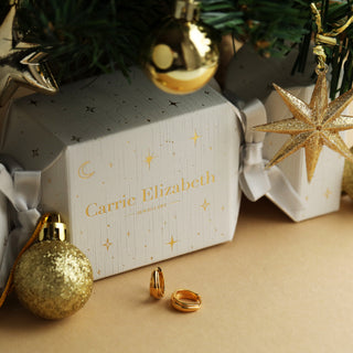 Carrie Elizabeth Vintage Huggie Hoop Christmas Cracker Gift