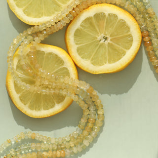 CE Limited Edition Yellow Aquamarine Beaded Necklace