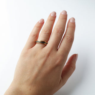 Carrie Elizabeth Black Onyx Spinning Ring