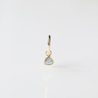 solid gold charm for earrings