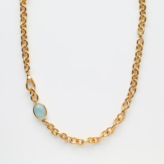Lux Aquamarine Chain Necklace