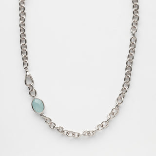 Lux Aquamarine Chain Necklace