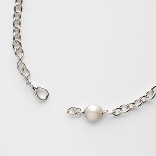 silver chunky necklace