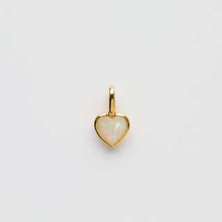 Opal Heart Pendant