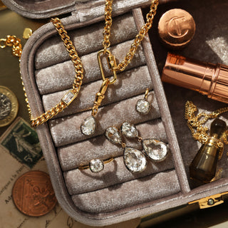 Large Georgian stye drop earrings