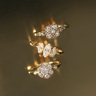 Blythe Vintage Diamond Flower Ring