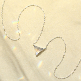 Moonstone Triangle Necklace