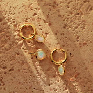 Gold vermeil opal jewellery