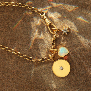 carrie elizabeth gold opal pendant