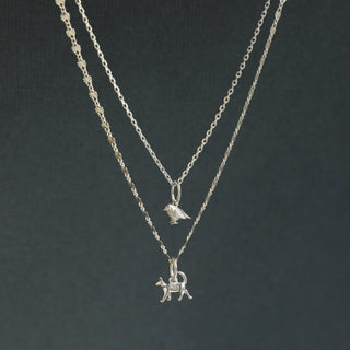 Dainty Sterling Silver cat charm
