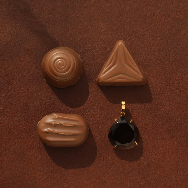 Carrie Elizabeth Gold Smokey Quartz pendant