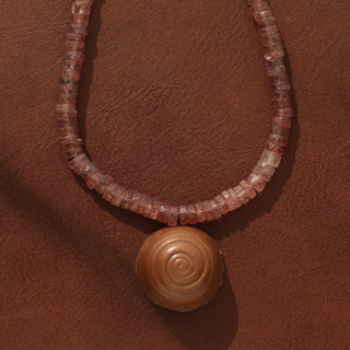 Carrie Elizabeth Chocolate Quartz Necklace
