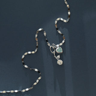 Sterling silver flower birth flower charm