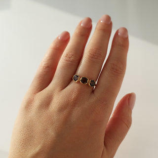 Carrie Elizabeth Andie Ring in Smokey Quartz