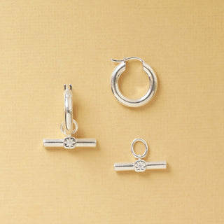Tbar Hoop Earrings