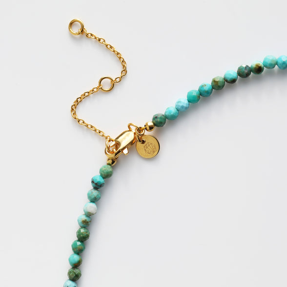 Turquoise name necklace 