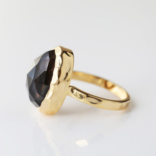 Molten Smokey Quartz Ring