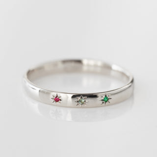 White Gold birthstone ring