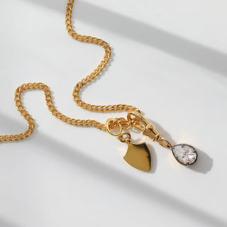 Carrie Elizabeth Shield pendant in Gold