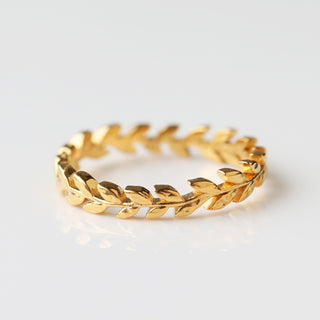 Laurel Leaf Stacking Band