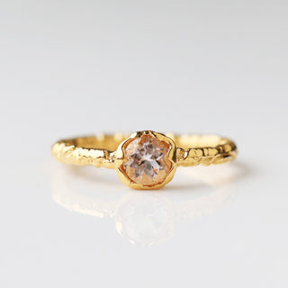 Romy Morganite Solitaire Ring