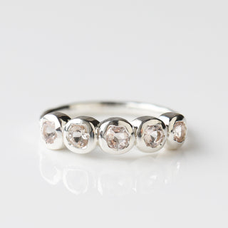 Lila Morganite Molten Ring