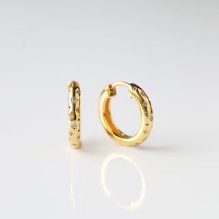 Galaxy Star Set Hoop Earrings