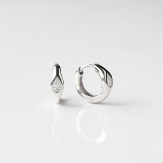Moissanite Pear Hoops Earrings