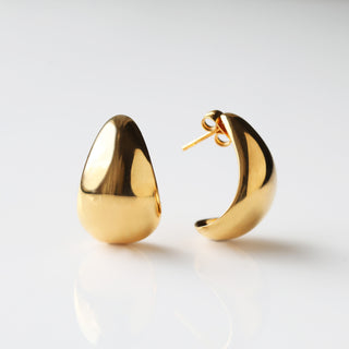 Luxe Teardroop Open Hoop Earrings
