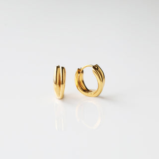 Double Huggie Hoop Earrings
