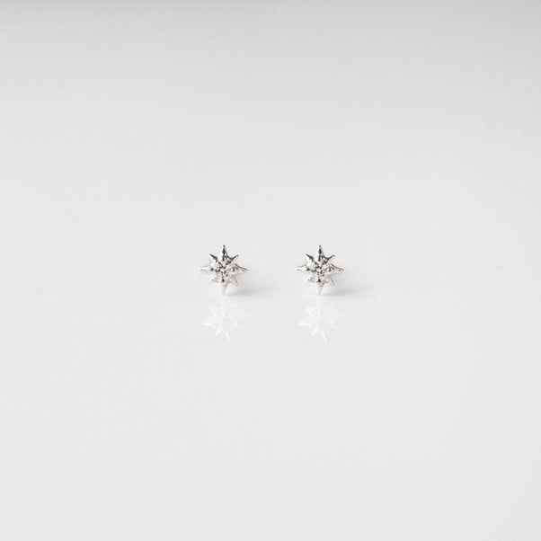 Diamond Star Stud Earrings