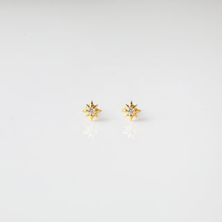 Diamond Star Stud Earrings