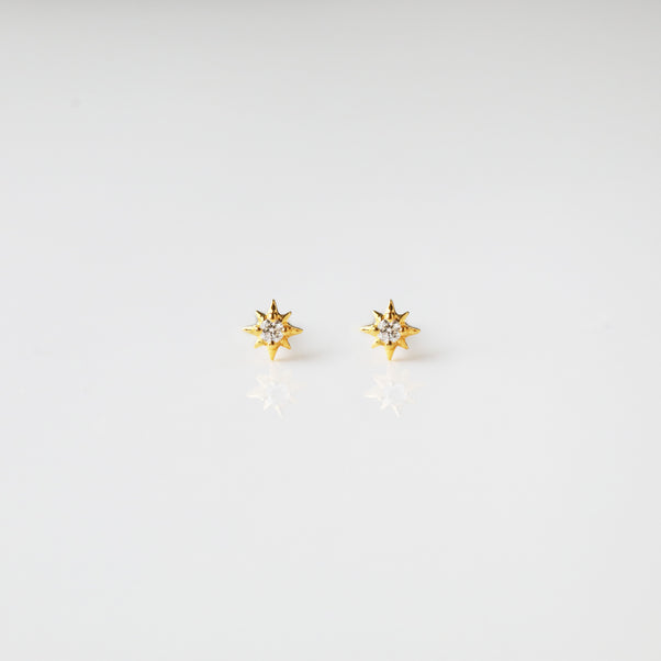 Diamond Star Stud Earrings