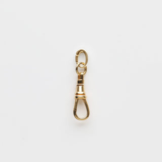 carrie elizabeth gold dog clip pendant