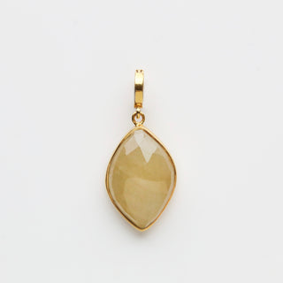 Yellow Sapphire Organic Pendant