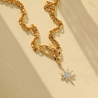 Gold Vintage Chain with Guiding Star Pendant
