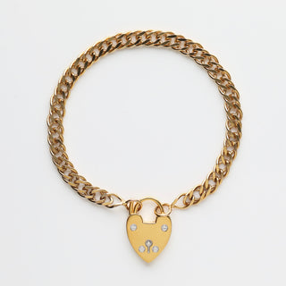 Heart Padlock Bracelet