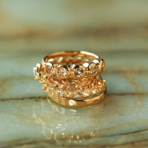 carrie elizabeth leaf shaped ring