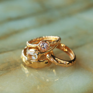 gold morganite ring