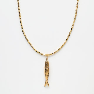 Soleil Chain with Molten Diamond Fish Pendant